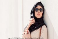 Inspirasi OOTD Hijab Kacamata Hitam Elegan untuk Tampil Berkelas