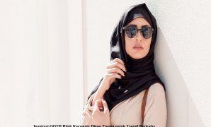 Inspirasi OOTD Hijab Kacamata Hitam Elegan untuk Tampil Berkelas