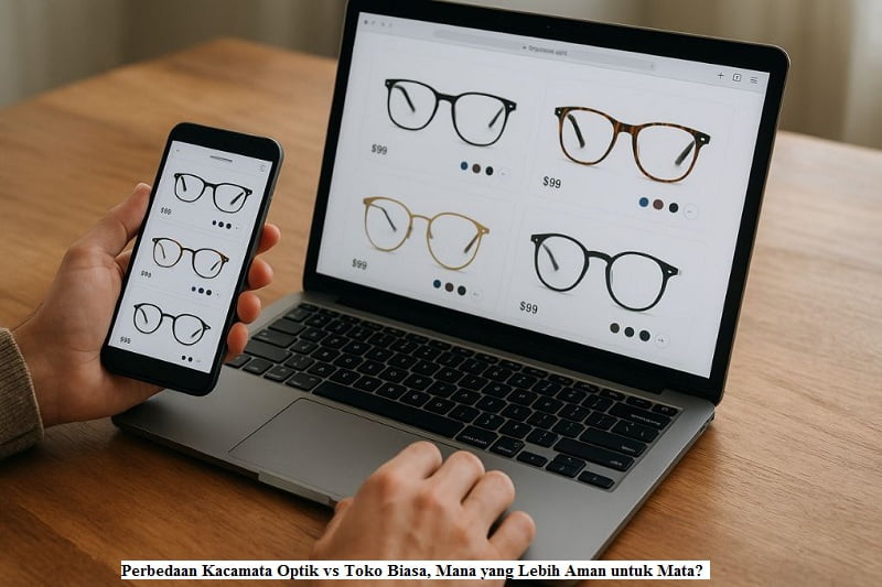 Perbedaan Kacamata Optik vs Toko Biasa, Mana yang Lebih Aman untuk Mata